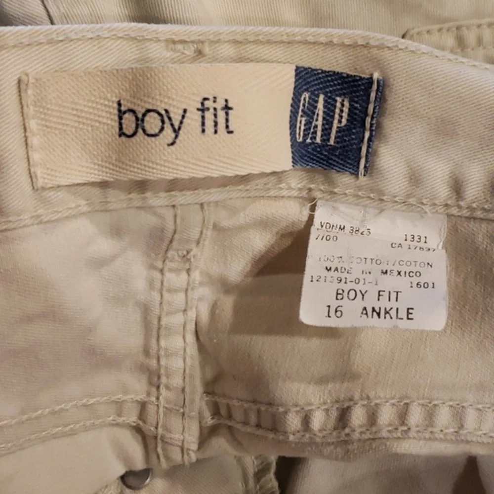 GAP BLUE JEANS High-Waisted VTG Boyfriend / Button-Fly Jeans Size 16 EVC - Picture 2 of 13